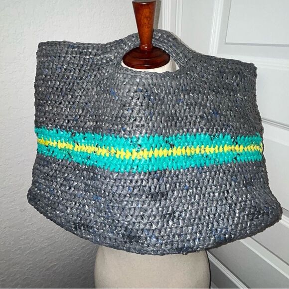 Handmade Recycled Shopping Tote Bag - Picture 4 of 4